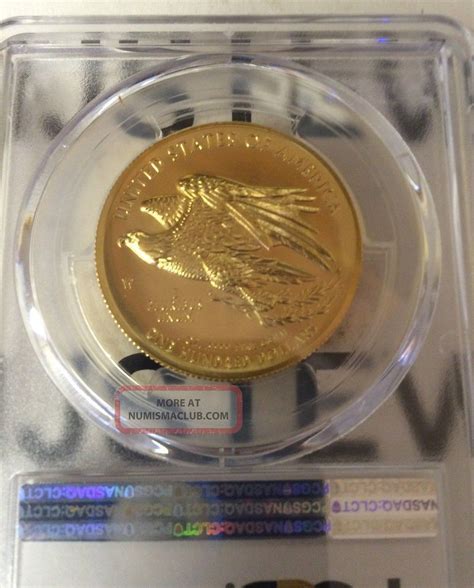 2015 W Pcgs Ms70 100 Gold American Liberty High Relief Coin Blue Insert