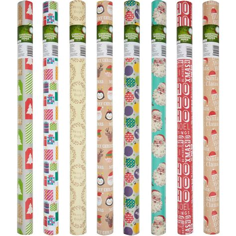 Christmas Wrapping Paper 70cm X 12m Each Woolworths