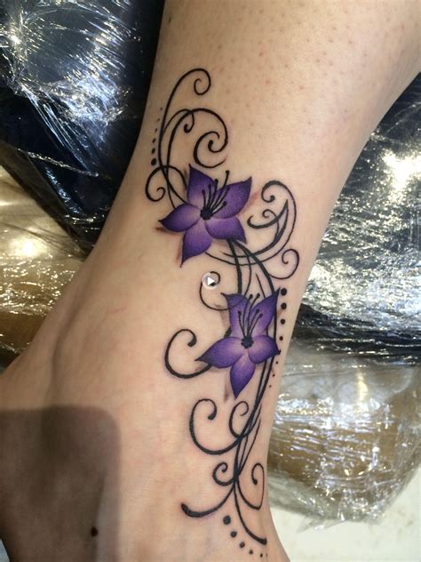 Nature Walk In 2021 Tattoos For Women Flowers Purple Tattoos Elegant Tattoos