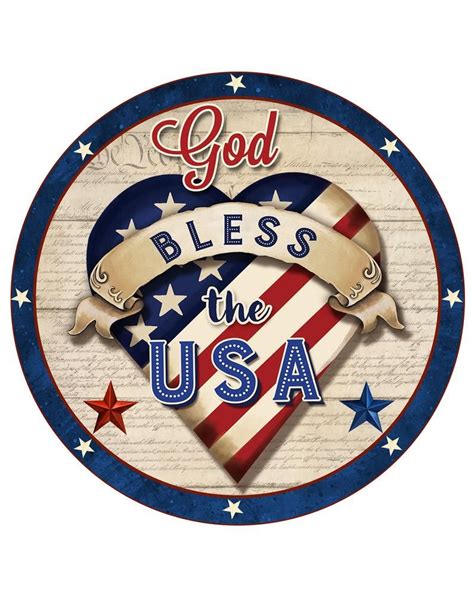 Patriotic Welcome Sign God Bless Usa Heart Banner Etsy Usa Patriotic