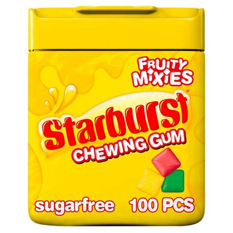 Starburst Fruity Mixies Chewing Gum Sugar Free Bottle