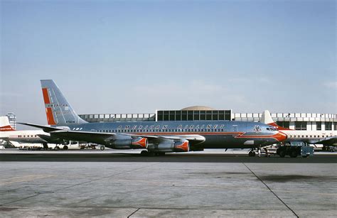 An American Airlines Boeing 707 023b Astrojet 720b At Los Angeles