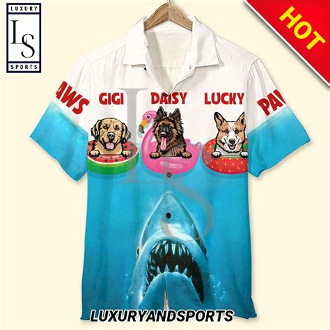 Jaws Attack Dog Personalized Hawaiian Shirt Homefavo