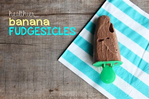 Healthier Banana Fudgesicles Mamapapabubba