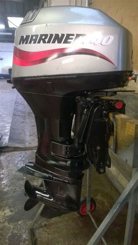 Mariner 40 Hp 2 Stroke Outboard Rib Boat Speed Boat Engine In Ash