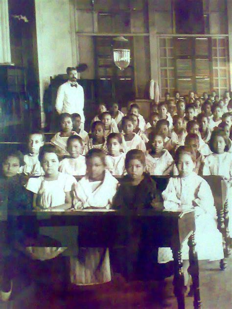 A Classroom In Spanish Era Manila New Manila Phillipines Street Scenes
