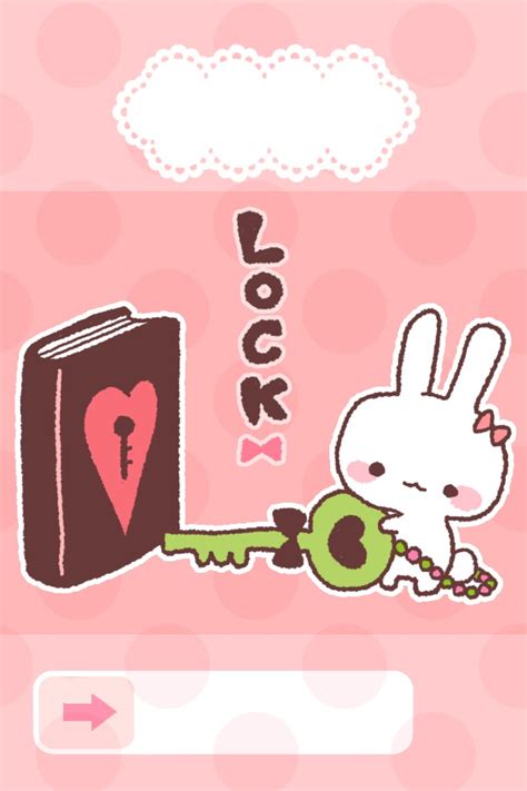 Download Cute Kawaii Lock Screen Anime Wallpaper Png