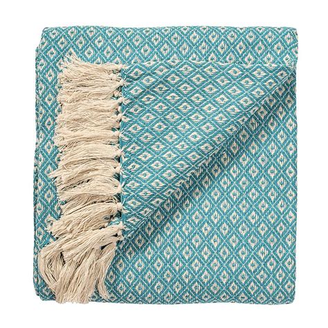 Wrap up with a turquoise blanket from zazzle! Turquoise Diamond Weave Soft Cotton Handloom Blanket Throw ...