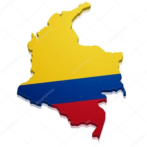 Imágenes Mapa De Colombia Silueta Mapa De Colombia — Vector De Stock