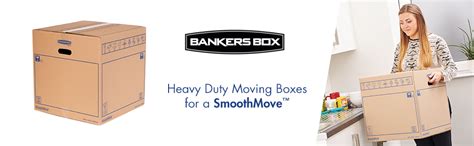 10 bankers box smoothmove heavy duty double wall 67 litre cardboard moving and storage boxes