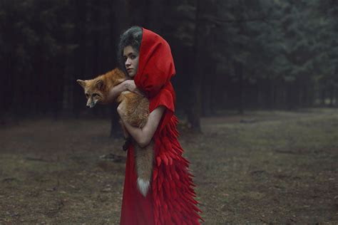 Real Animals Pose With Humans In Mystical Photographs By Katerina