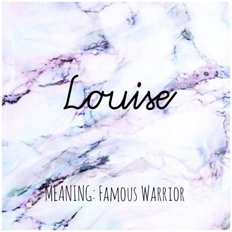 Louise Baby Name Meaning Literacy Ontario Central South