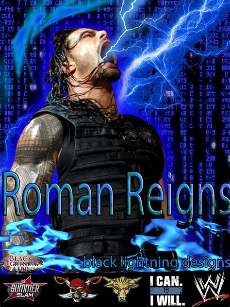 Roman Reigns With Lightning Wallpapers Wallpaper Cave