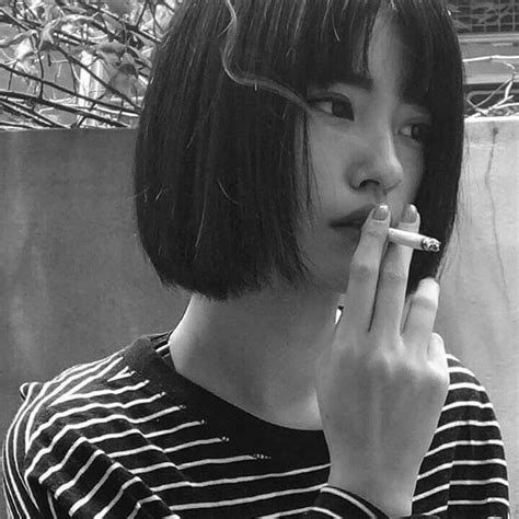 Ulzzang Girl Korean Cigarette Smoke