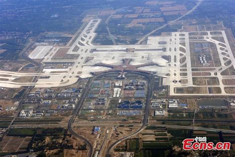 Aerial View Of Beijing Daxing International Airport