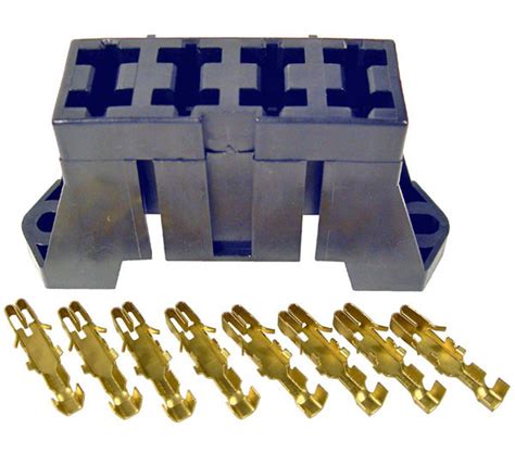 4 Slot Fuse Block For Ato And Atc Blade Fuses With Brass Terminals