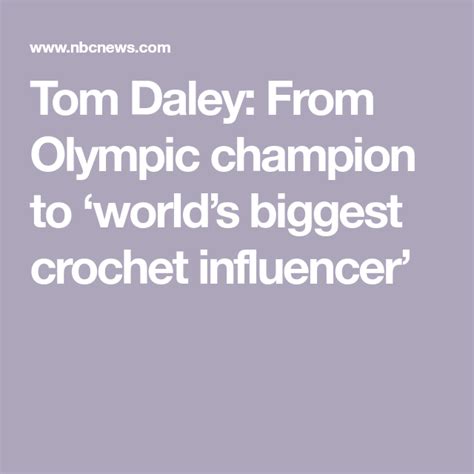 tom daley from olympic champion to ‘world s biggest crochet influencer olympic rings olympic