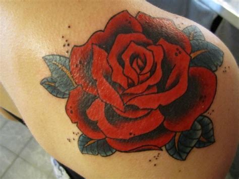 Red Rose Tattoo By Hania Sobieski Tattoomagz › Tattoo Designs Ink Works Body Arts Gallery
