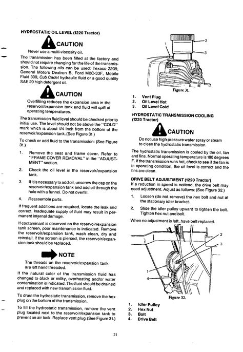 Page 21 Of Cub Cadet Lawn Mower 1220 User Guide