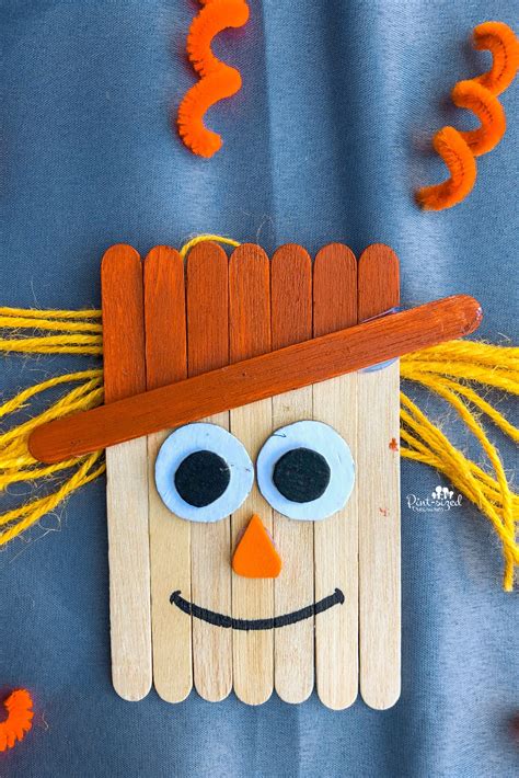 Diy Popsicle Scarecrows · Pint Sized Treasures