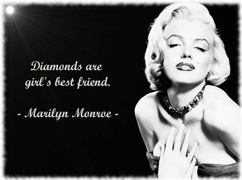 Diamonds Are A Girls Best Friend Marilyn Monroe Gentlemen Prefer