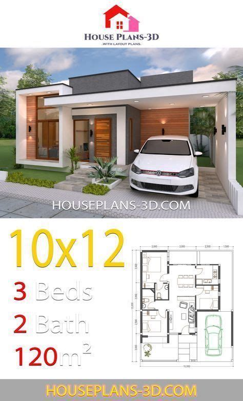 House Plans 9x9 Meters 30x30 Feet 2 Bedrooms Shed Roof Affordable