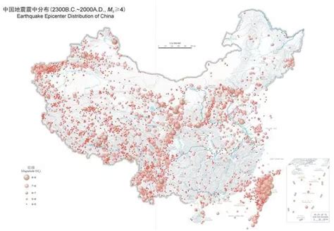 科学网—中国历史地震分布图：集中在北纬30 40度地震死亡线 杨学祥的博文