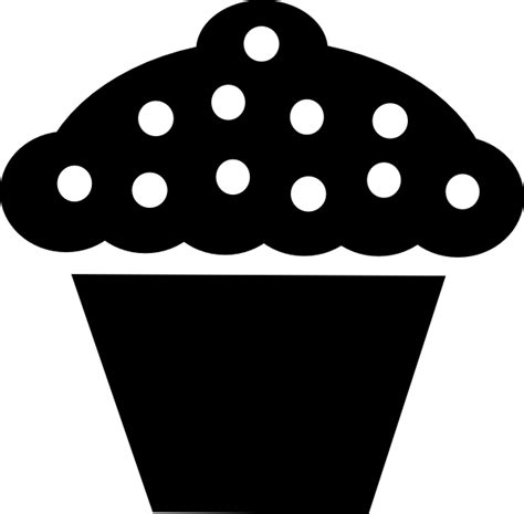 Right here in a double pack. Polka Dot Cupcake Black Clip Art at Clker.com - vector ...