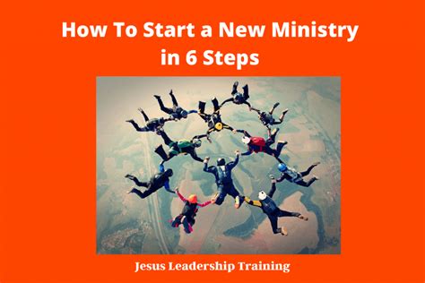 How To Start A New Ministry In 6 Steps Jesus Leadership Training