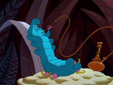 Alice In Wonderland 1951 Animation Screencaps Caterpillar Alice