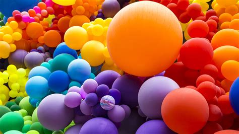 Rainbow Balloons Bing Wallpaper Download