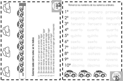 Excelentes Actividades Para Trabajar Los Números Ordinales Educación