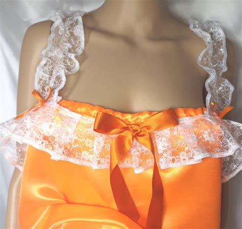 made to order satin sissy camisole top and matching ruffle etsy uk