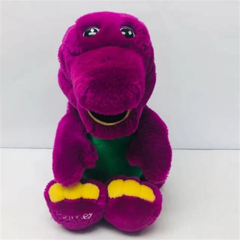 Vintage Barney The Purple Dinosaur Plush Character Toy 1992 Lyons Group