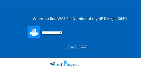 Where To Find Wps Pin Number Of My Hp Deskjet 3630
