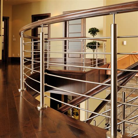 Stainless Steel Pipe Rod Indoor Deck Railing Design