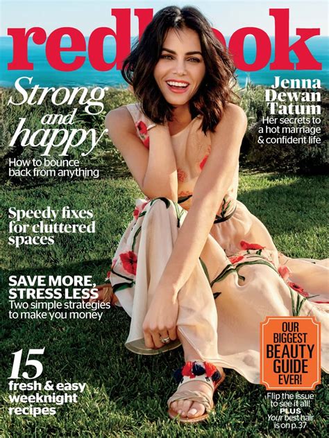 Jenna Dewan Tatum Redbook May 2017 Cover Popsugar Celebrity