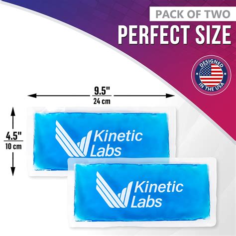 Buy Reusable Ice Packs For Injuries 2 Pack Kinetic Labs Gel Ice