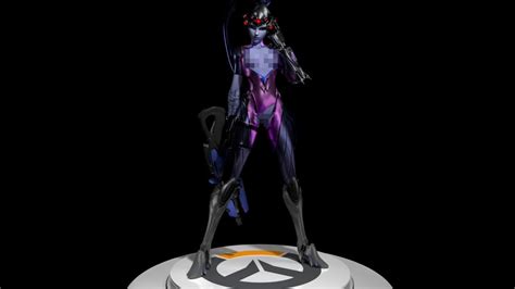 The New Widowmaker Statue In 3d Turntable Nsfw Version Youtube