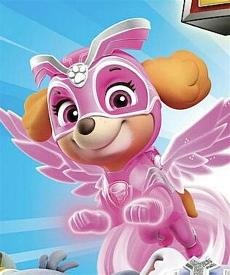 Skye Paw Patrol Mighty Pups Super Paws Greeting Card