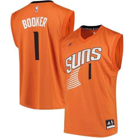 Men S Phoenix Suns Devin Booker Adidas Orange Alternate 1 Replica Jersey Nba Store