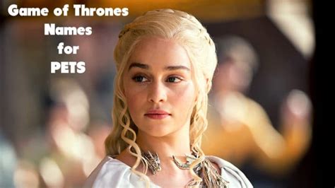 Game Of Thrones Pet Names Dog Names Cat Names And More