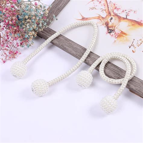 Buy Pearl Magnetic Curtain Clip Curtain Holders Tieback Buckle Clips