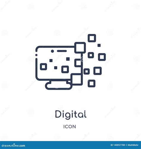Linear Digital Transformation Icon From General Outline Collection