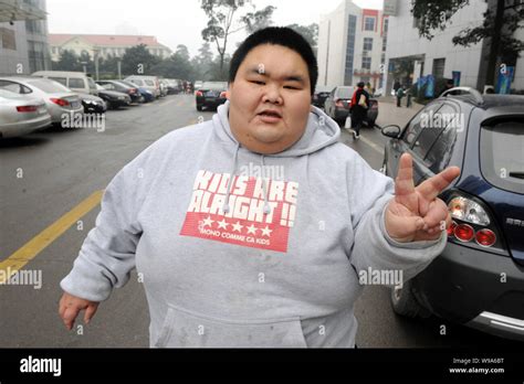 Chinas Fattest Man Liang Yong Is Seen On A Street In Chongqing China December 13 2010 Liang