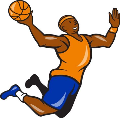 Black Basketball Player Royalty Free Vector Image