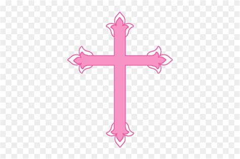 Pink Cross Clip Art Pink Baptism Cross Png Free Transparent Png