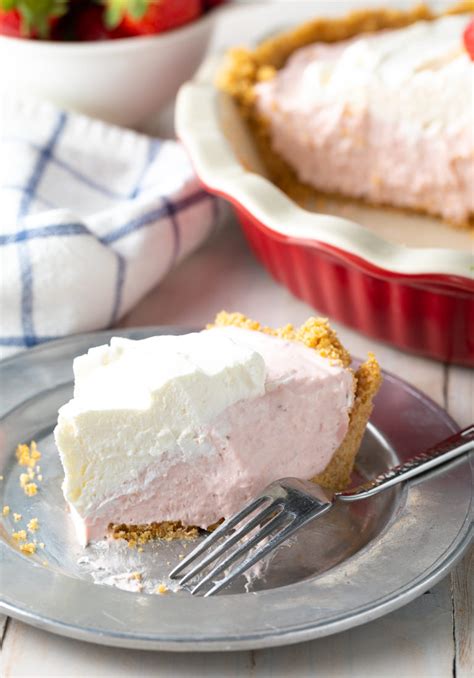fluffy no bake strawberry cream pie a spicy perspective