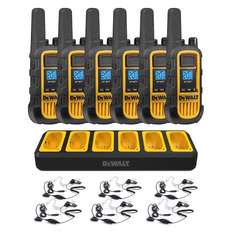 Dewalt Dewalt Heavy Duty 6 X Dxfrs800 Radios With 6 X Port Charger And