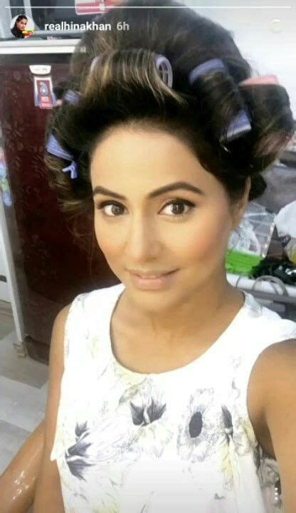 Beautiful Gorgeous 😍 ⚘ Hina Khan 😍 👸 ⚘ Hair Rollers Curlers